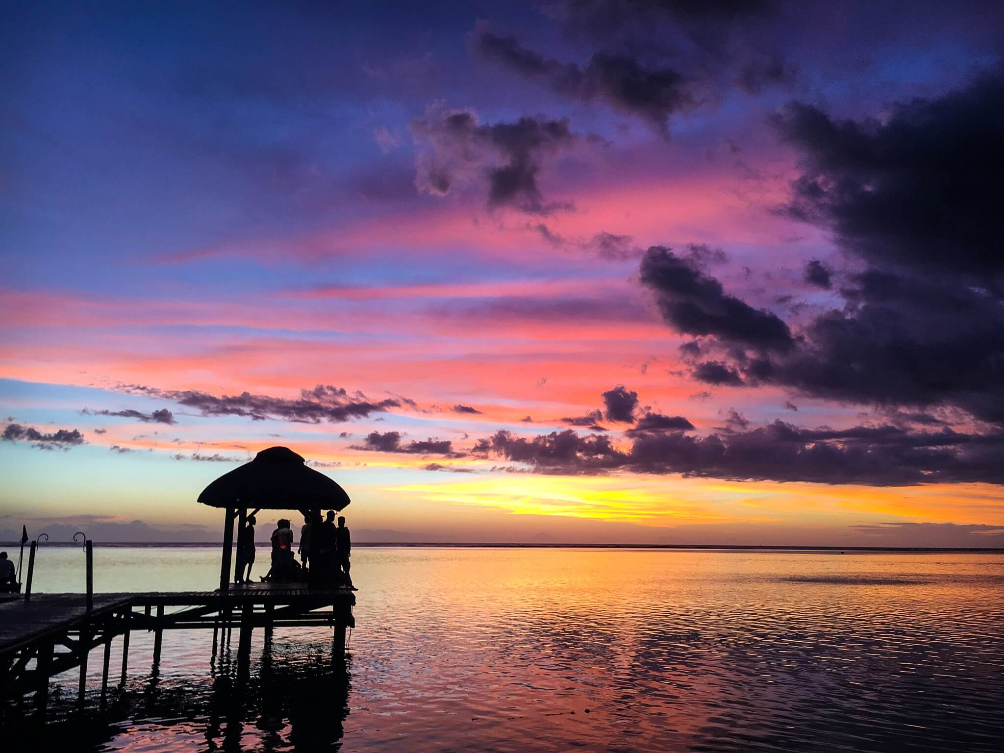 Sonnenuntergang auf Mauritius
