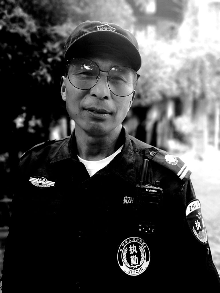 Polizist in Suzhou